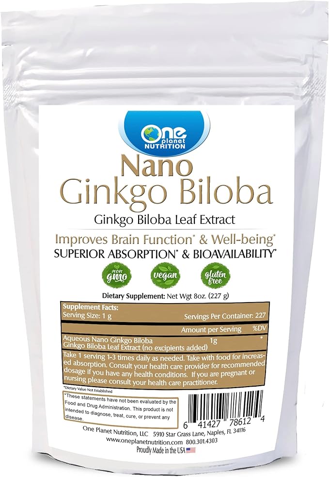Ginkgo Biloba Extract Memory & Brain Supplements 227g