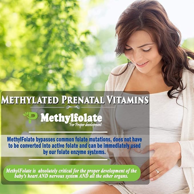 Power By Naturals Prenatal Probiotic Blend B12, Iron, 27+ Essential 60 Capsules
