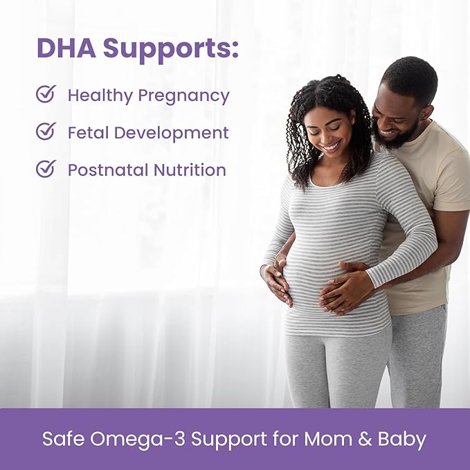 Prenatal DHA for Women 600mg + 400 IU D3 | 120 Softgels 3 Fish 300mg per