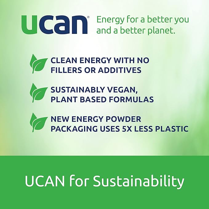 UCAN Energy + Plant Protein Powder 20g Pea -12 Servings