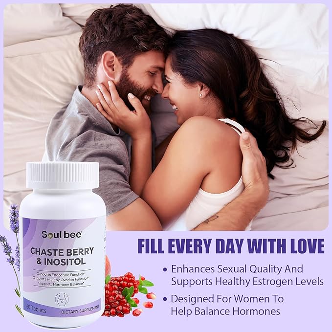 CHROMIUM Hormone Balance & Cycle Support by Soulbee Supplement for Women with Myo-Inositol &Hormone Balance for Women MenopauseSexy gleefull Over 50 Hormone Support (40:1Ratio)