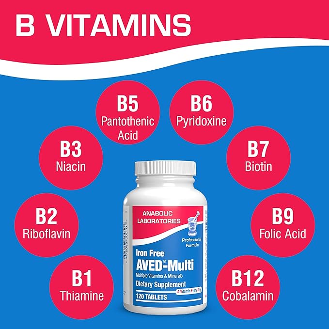 Iron Free Daily Multivitamin for Men 60 Tablets