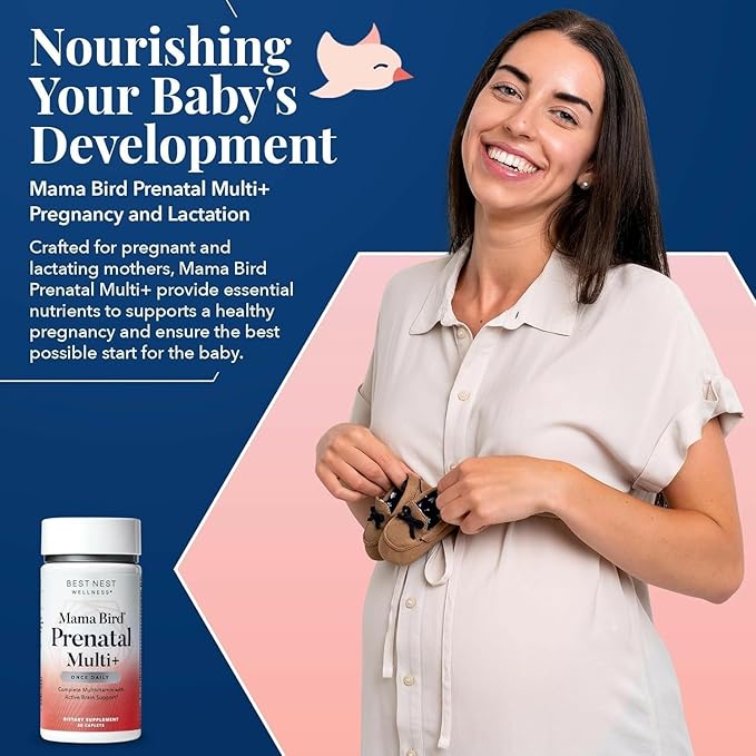 Best Nest Wellness Mama Bird Prenatal 30 Caplets (30 Servings)