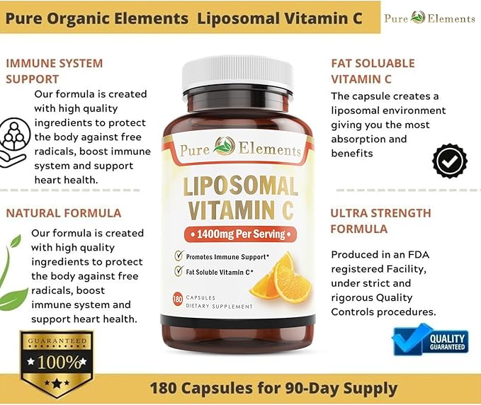 Liposomal Vitamin C Dietary Supplement, Capsules