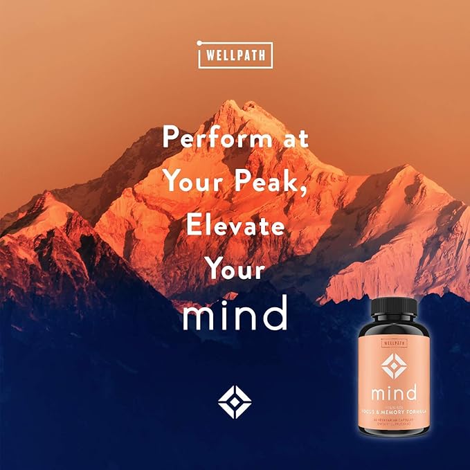 WellPath Mind Brain Supplement with Lion's Mane 60 Ct