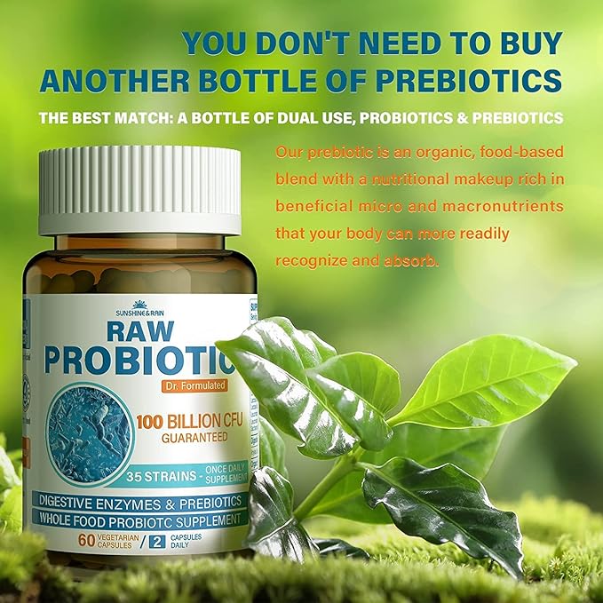 Raw Probiotics for Women & Men 100 Billion 35 Strains, 120 Vegan