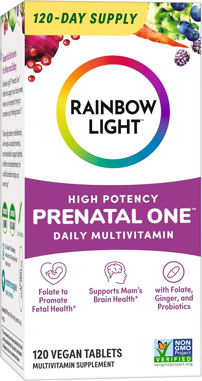 Rainbow Light High-Potency Prenatal One Multivitamin, 120 Count