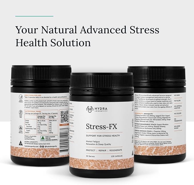 Stress-FX Stress Support & Mood Support 120 Capsules (30 Servings)