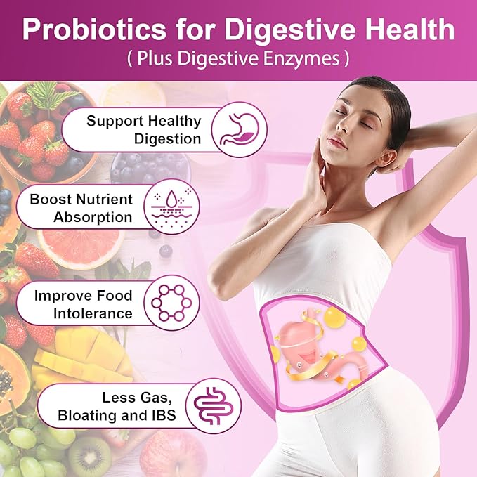 Probiotics for Women Digestive Health, 100 90 Veggie