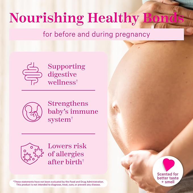 Pink Stork Prenatal Probiotics for Women B6 - 30 Capsules