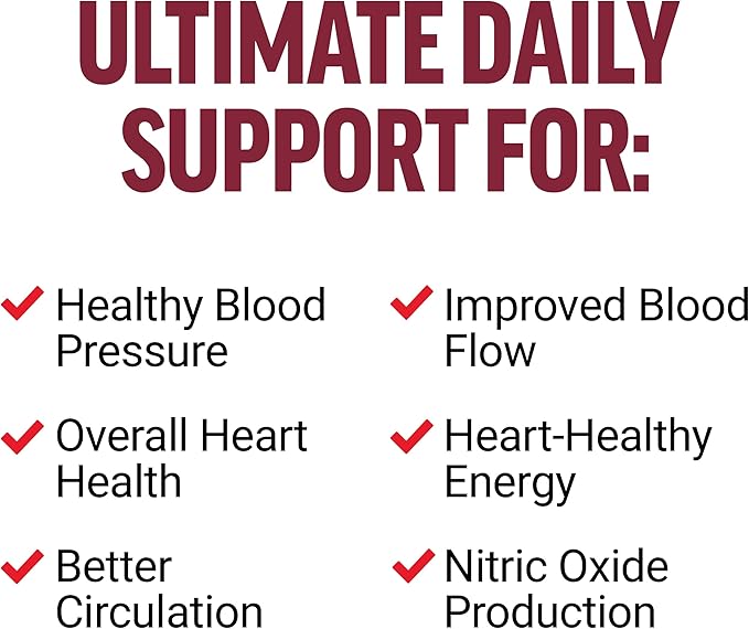 Force Factor Total Beets Ultimate Heart Health Blood Pressure Support with CoQ10, Beet Root Powder, Grape Seed Extract, Blood Pressure Supplement for Circulation, Black Cherry, 30 Servings