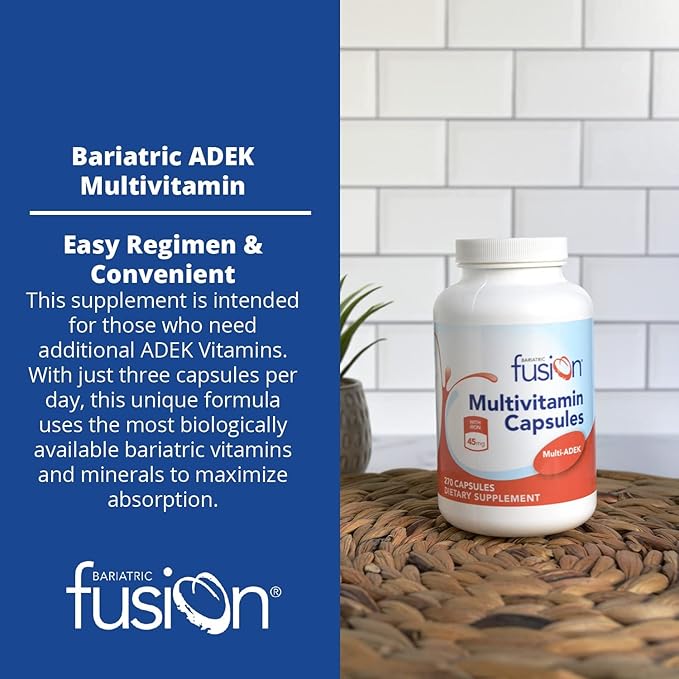 Bariatric Fusion High ADEK Multivitamin with Iron 270 Capsules