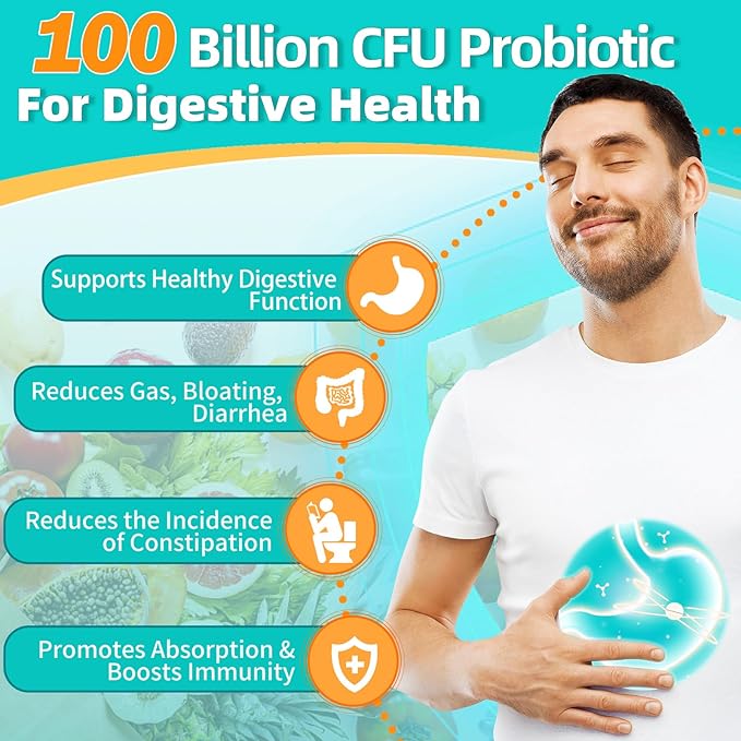 Probiotics for Men Digestive Health 100 (90 Tablets)