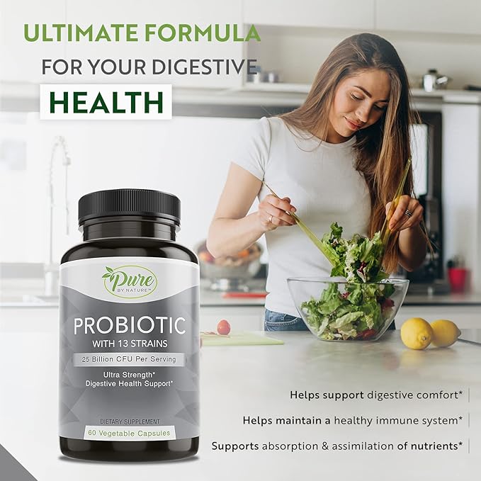 Pure By Nature Shelf Stable Probiotics 60 Vegan