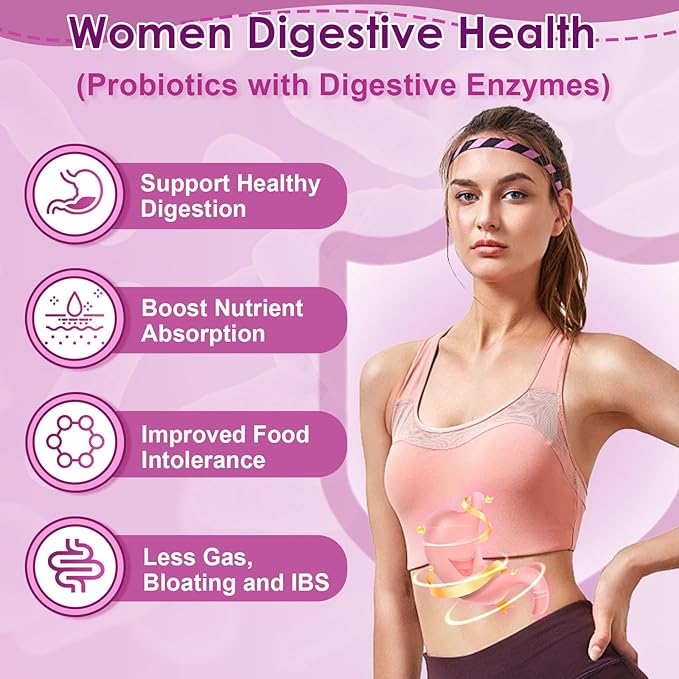 Probiotics for Women Digestive Health, 100 180 Veggie
