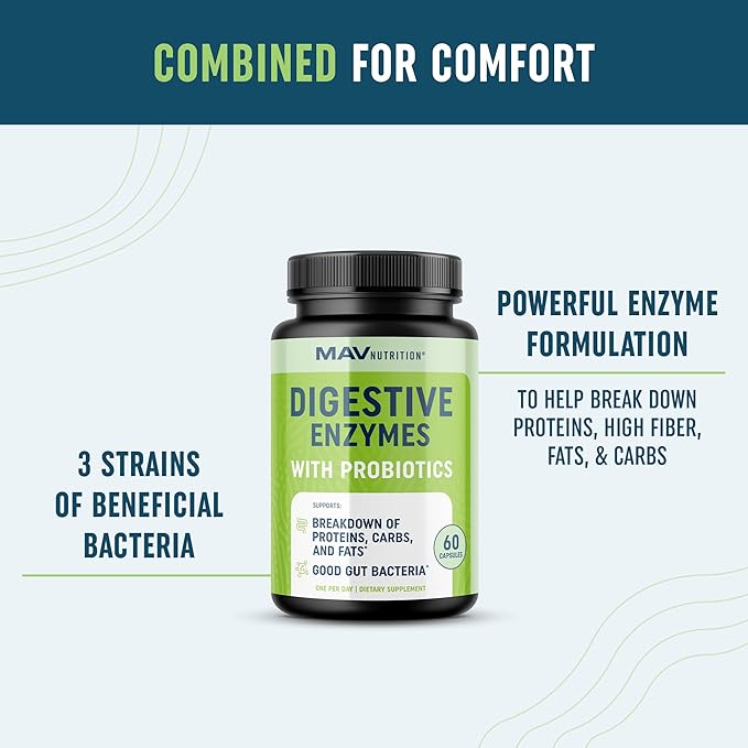 Digestive Enzymes 400MG with Probiotics 60ct