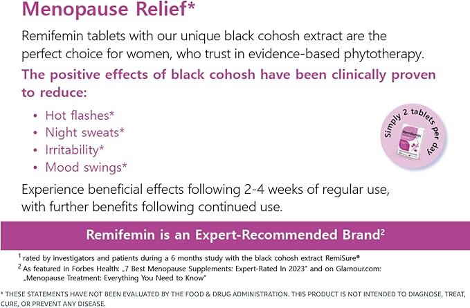 Menopause Symptoms Relief 120 Tablets