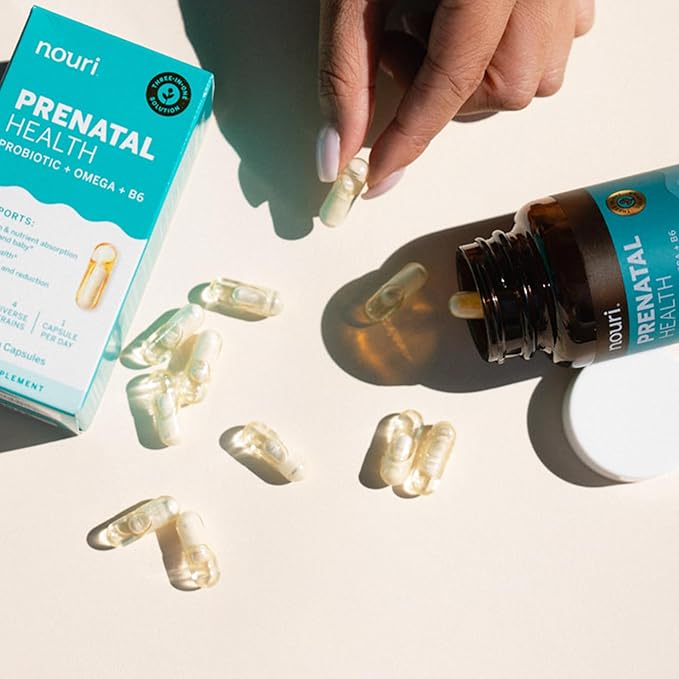 Nouri Prenatal Health Probiotic and Omega 30 Day