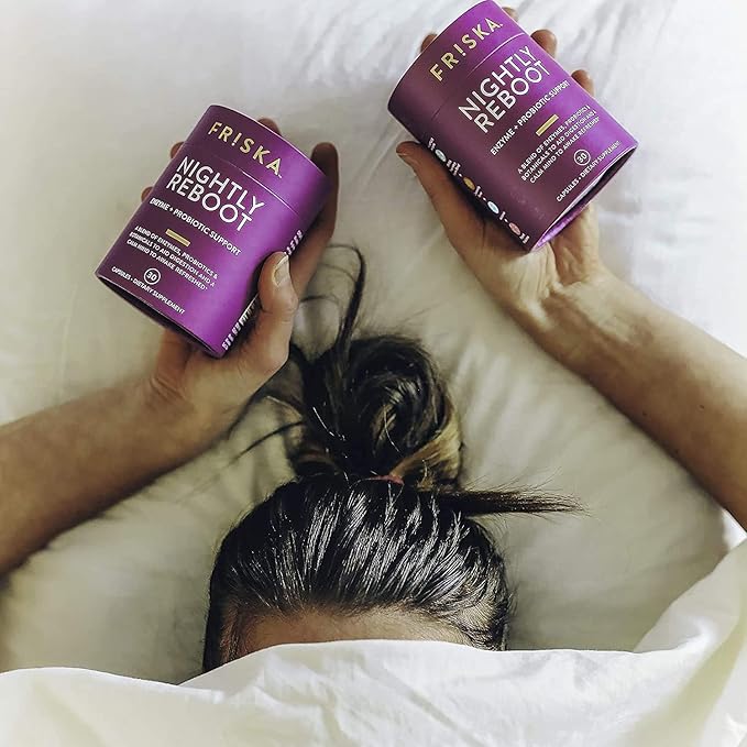 FRISKA Nightly Reboot Enzyme and Probiotics 90 Capsules