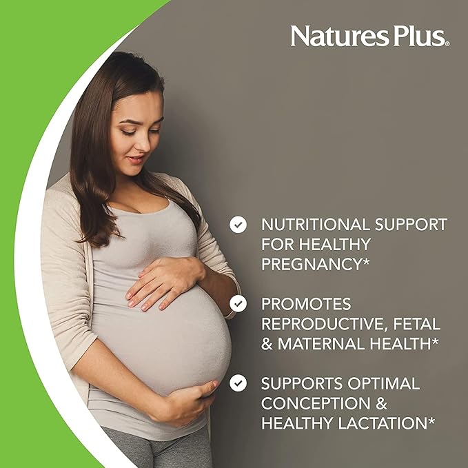 Natures Plus Source of Life Prenatal 800 mcg 90 Vegetarian 45 Servings
