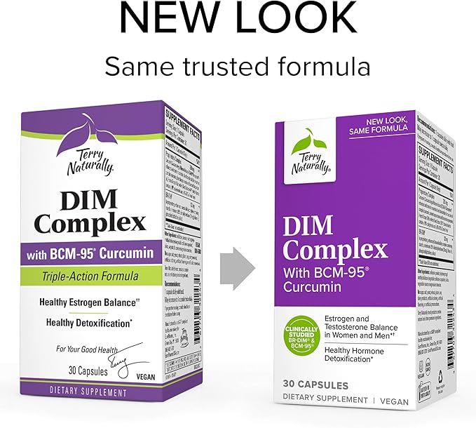 Terry Naturally DIM Complex 30 Capsules, 2 - BCM-95 Curcumin 60 Total
