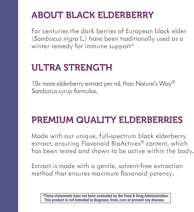 Nature's Way Sambucus Elderberry Drops 6400mg of 1 mL, 1 Fl.