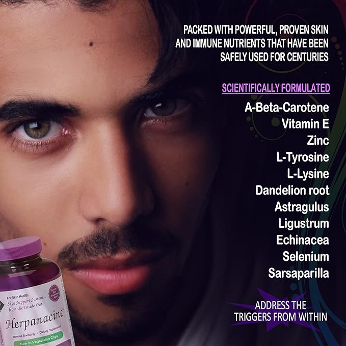 Diamond Herpanacine Natural Skin Care and (200 Count)