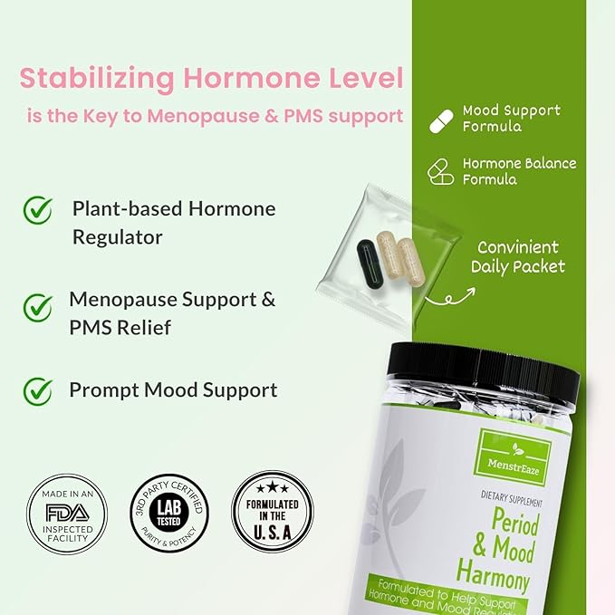 Mood Support & Hormone Balance &B6 Vitamins, 30 Serves