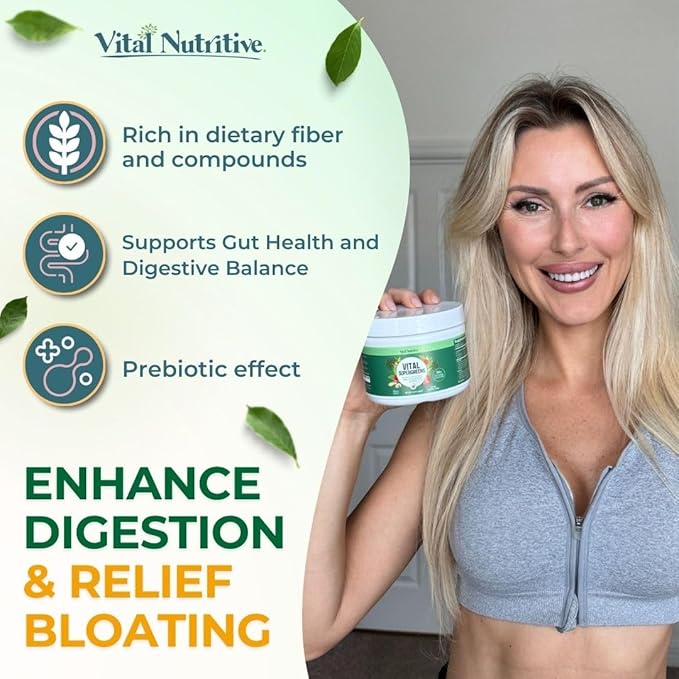 Vital Greens Superfood Powder - Daily Green Drink Powder with Probiotics and Superfoods - Supergreens for Energy Boost, Gut Health, Digestion Support, Plant-Based Nutrition, Vegan Superfoods