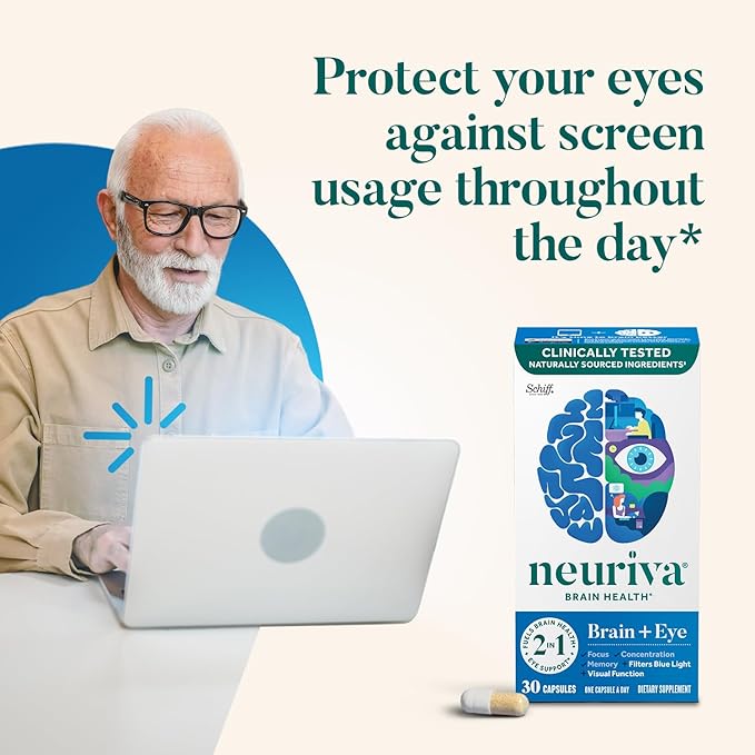 NEURIVA Brain + Eye Supplement 30ct Capsules