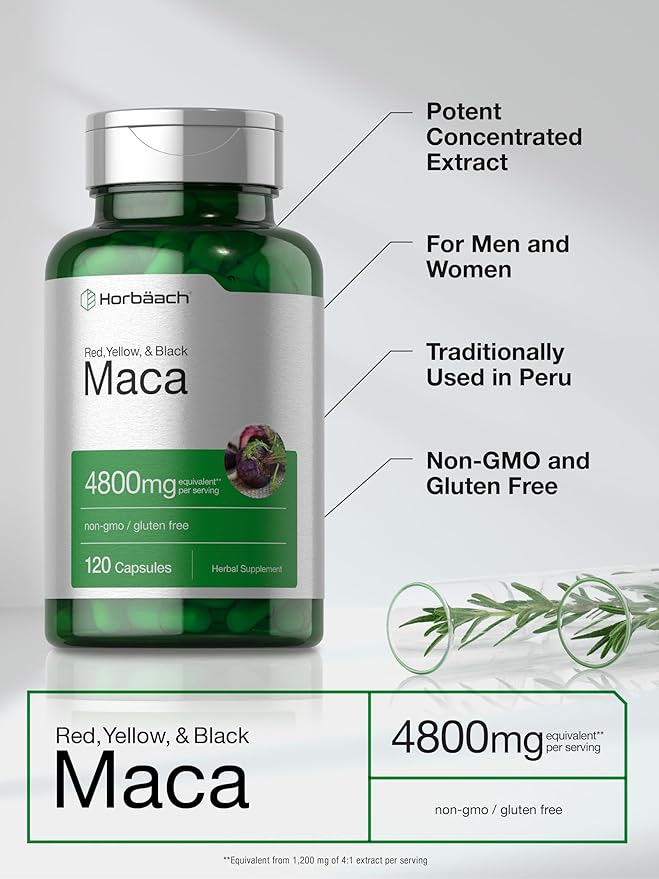 Horbäach Maca Root Capsules 120 Pills
