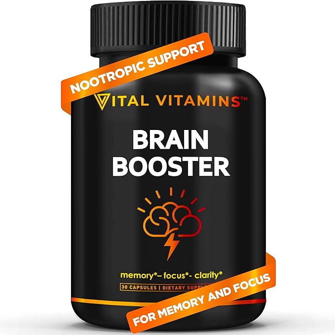 Vital Vitamins Brain Supplements for Memory B12, Gingko