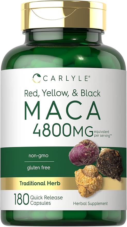 Carlyle Maca Root Capsules 4800mg | 180 Count
