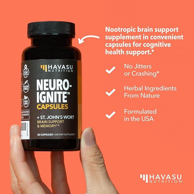 NeuroIgnite Brain Supplements for Memory and 1 Month