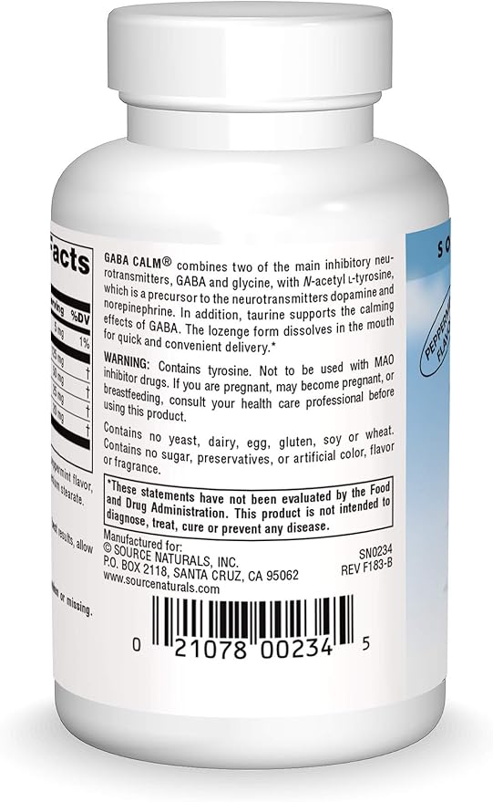 Source Naturals Serene Science, GABA Calm 60 Lozenges