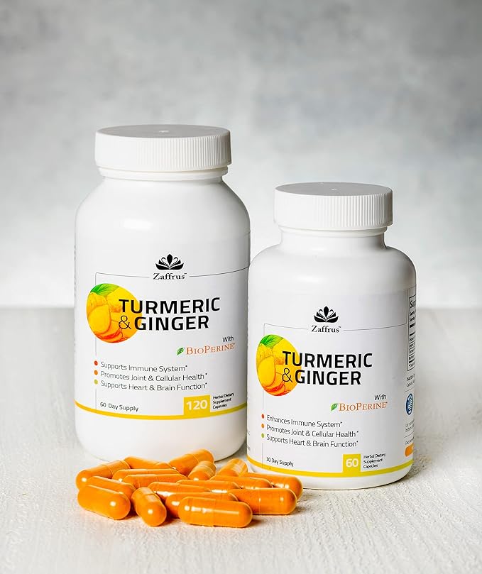 Zaffrus - Organic Turmeric Curcumin & 60 Supplement
