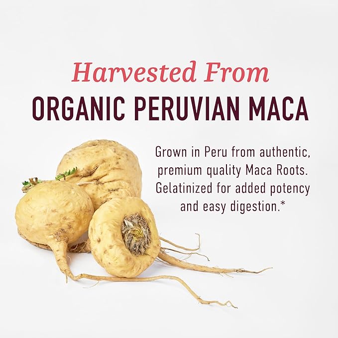 Organic Maca Root Capsules for Women 2250MG Extra