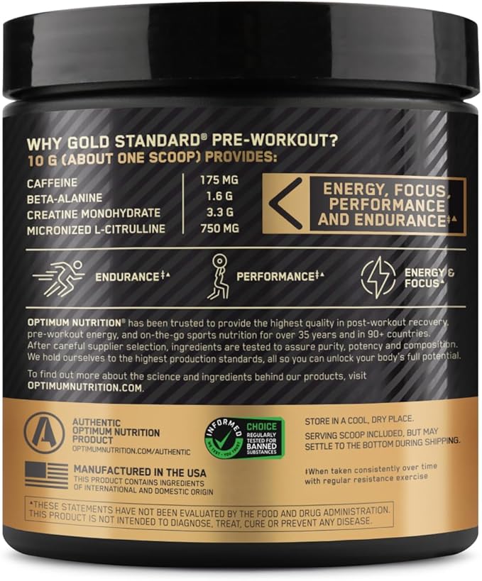 OPTIMUM NUTRITION Gold Standard Pre-Workout 30 Servings