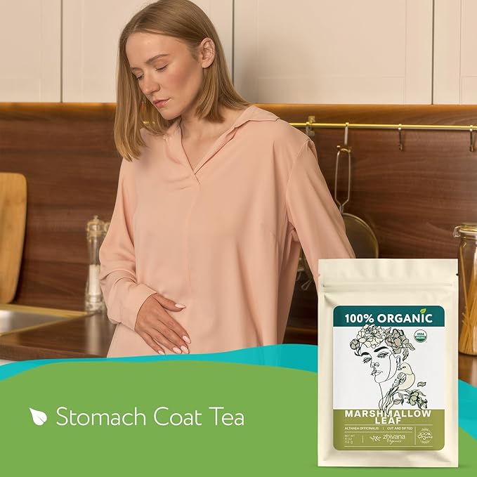 Marshmallow Leaf Tea Loose (4 oz.) - Marshmallow Tea Organic (Hoja de Malvavisco) - Marshmellow Leaf Herb for Throat and Stomach Coat - Soothe Digestive Discomfort - Respiratory Health