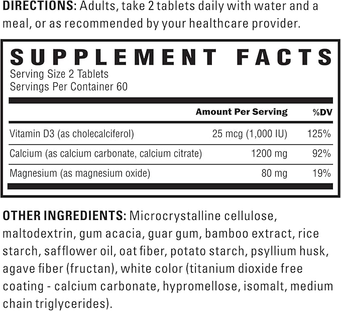 U.S. Doctors' Clinical Calcium, Magnesium + D3 for (120)