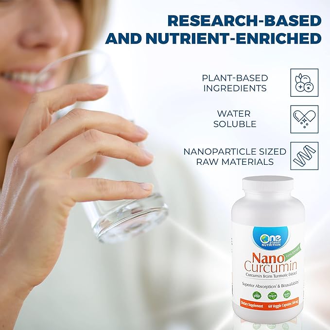 Nano Curcumin 500 mg, Turmeric Curcumin 60 Veggie