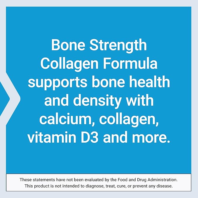 Life Extension Bone Strength Collagen Formula, D3, magnesium 120 capsules