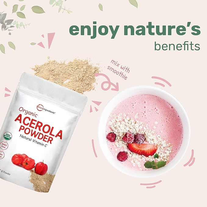Organic Acerola Powder, 8oz