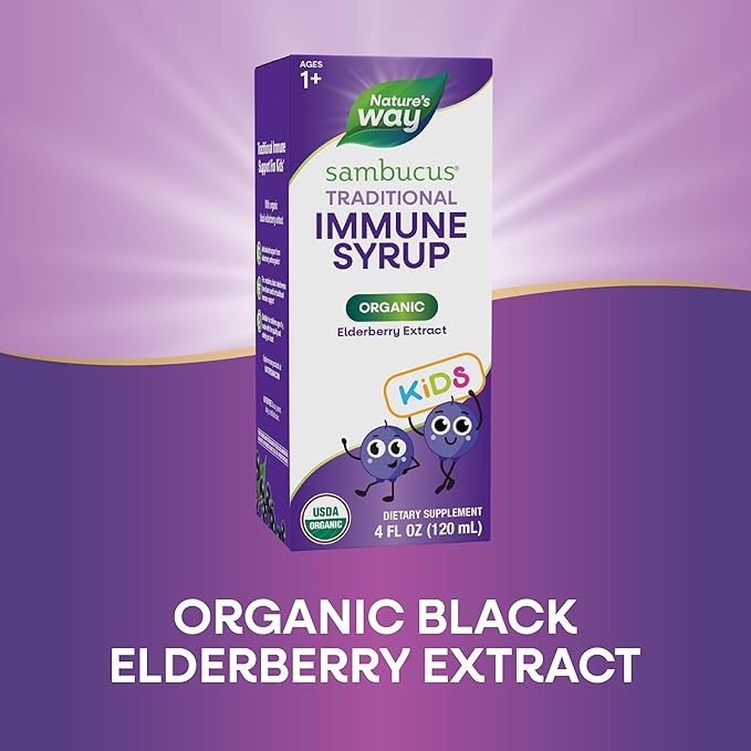 Nature's Way Sambucus Elderberry Traditional Immune 1+, Traditional 4 Fl