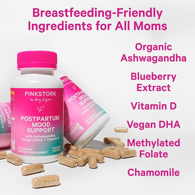 Pink Stork Postpartum Mood Support 60 Capsules
