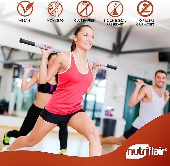 NutriFlair Turmeric Curcumin with Ginger and 180 Capsules 95% Curcuminoids