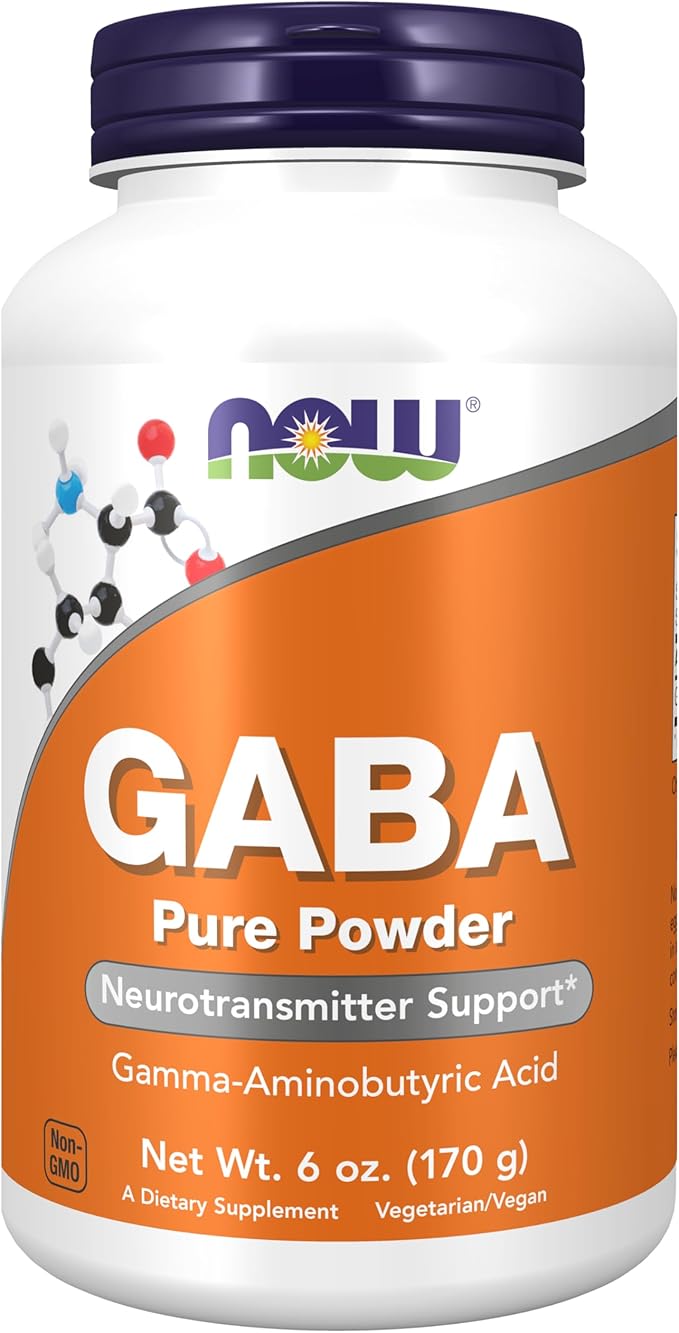 NOW Supplements, GABA (Gamma-Aminobutyric Acid) Powder, 6-Ounce