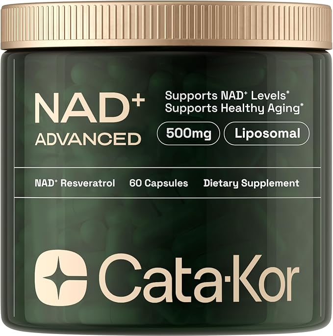 NMN Supplement Alternative - Liposomal NAD w/Resveratrol - High Purity NAD Supplement for Anti-Aging, Energy, Focus - 80 Capsules, Green