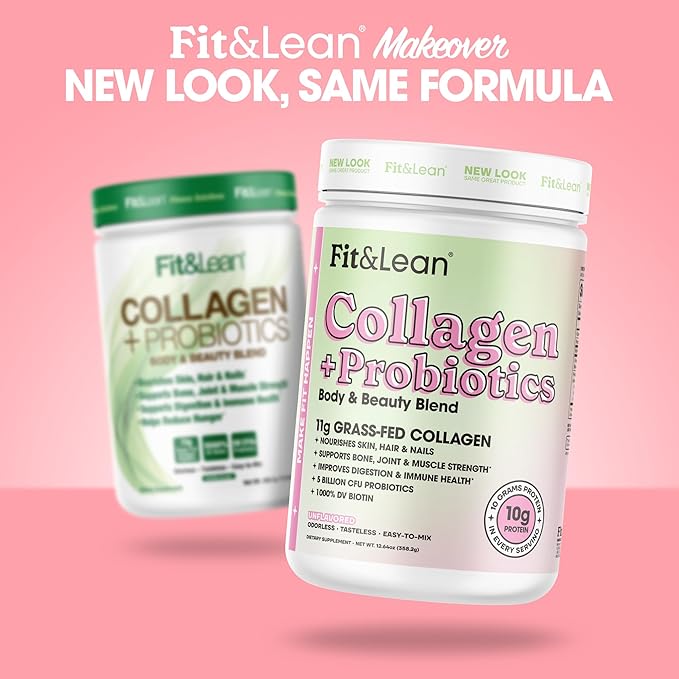 Fit & Lean Collagen + Probiotics- 12.64oz