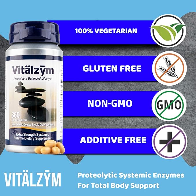 Proteolytic Systemic Enzymes Liquid Gel Capsules (360 Capsules)